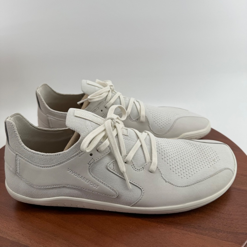 Vivobarefoot Primus Asana III M Limestone Leather Barefoot Shoes Men EU48/US14